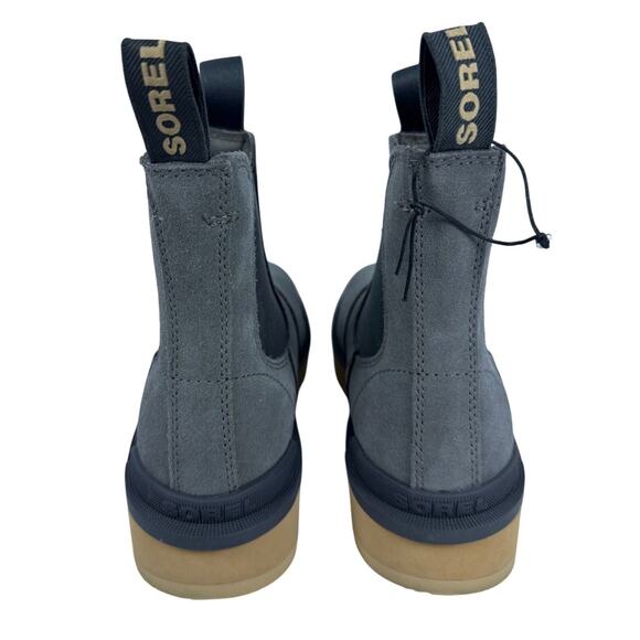 Sorel HI-Line Chelsea Boots Women 7.5 Waterproof Suede Quarry Tawny Buff Pull On - Picture 6 of 9
